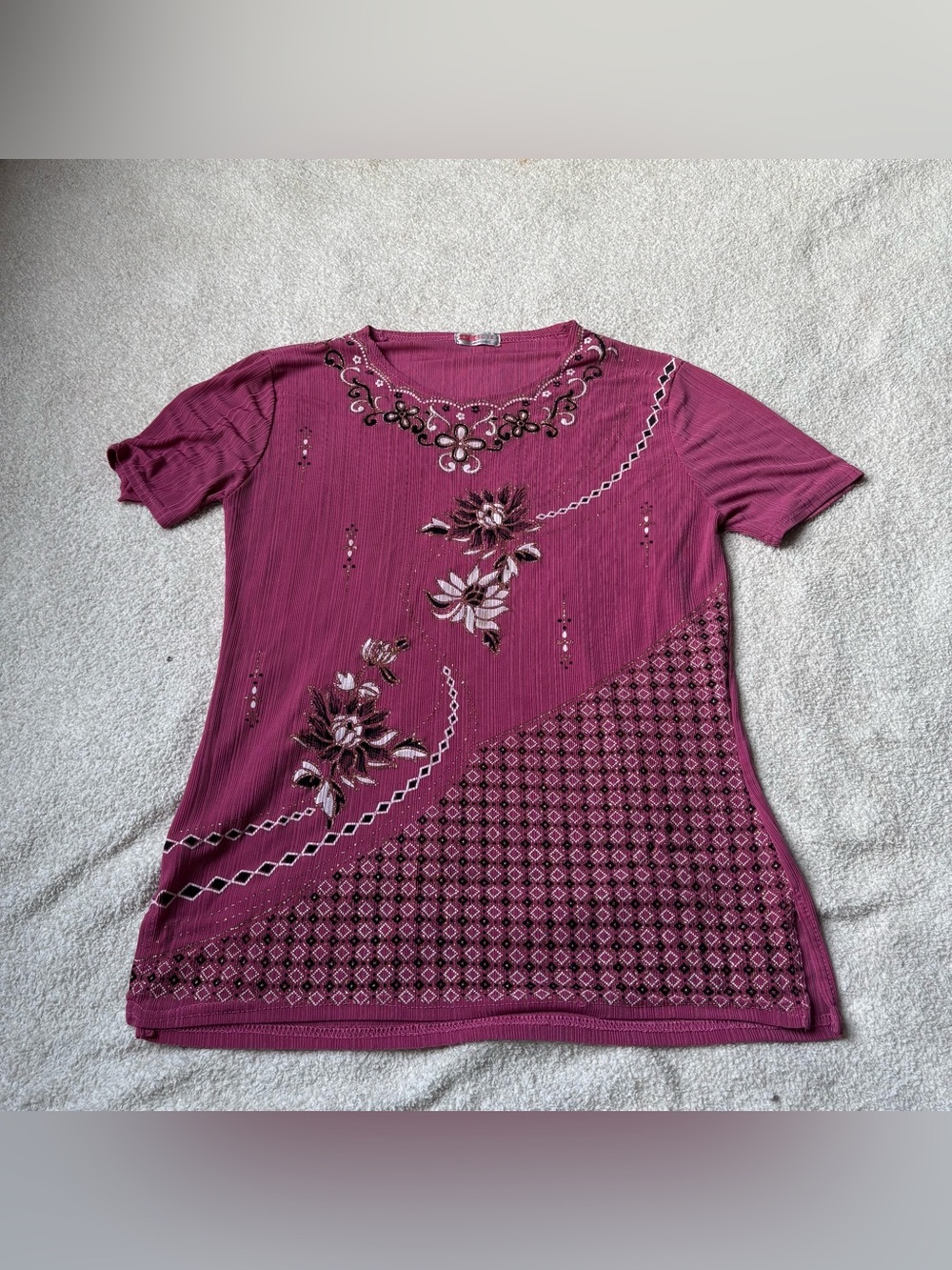 Vintage meggie high class blouse size large
